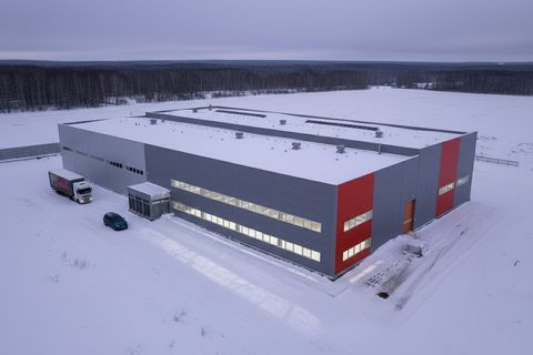 Ангары соединённые через Брандмауэр